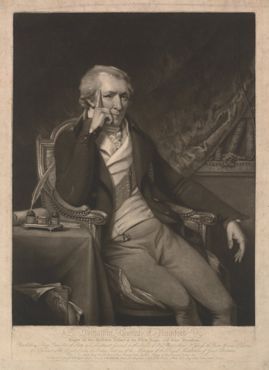 Benjamin Thompson, Graf von Rumford von John Raphael Smith
