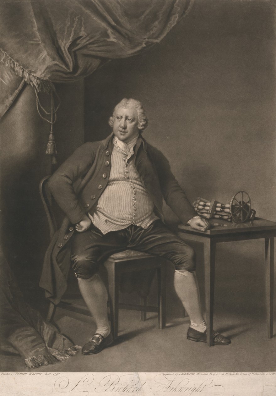 Porträt von Richard Arkwright von John Raphael Smith
