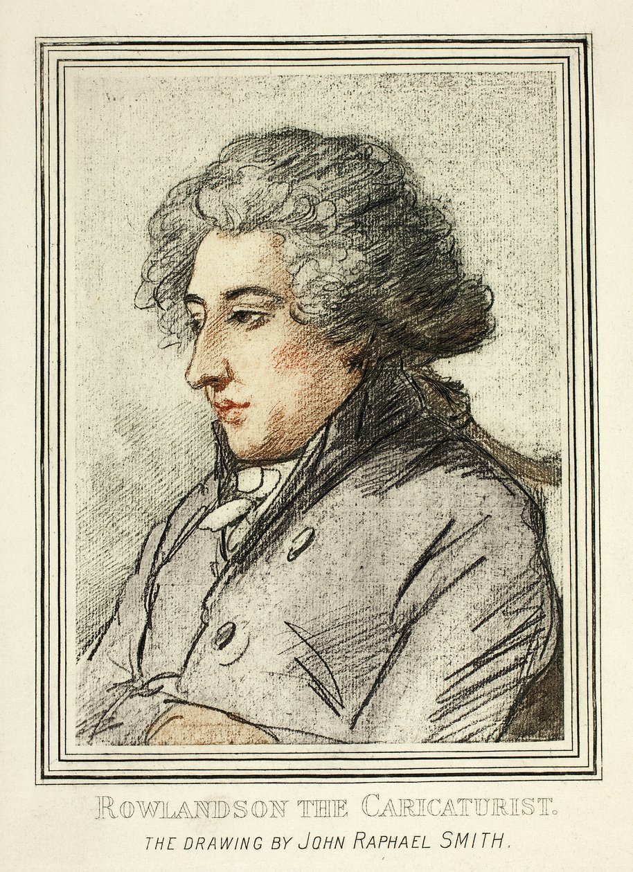 Porträt von Thomas Rowlandson, aus Reproduktionen von Zeichnungen alter Meister im British Museum von John Raphael Smith