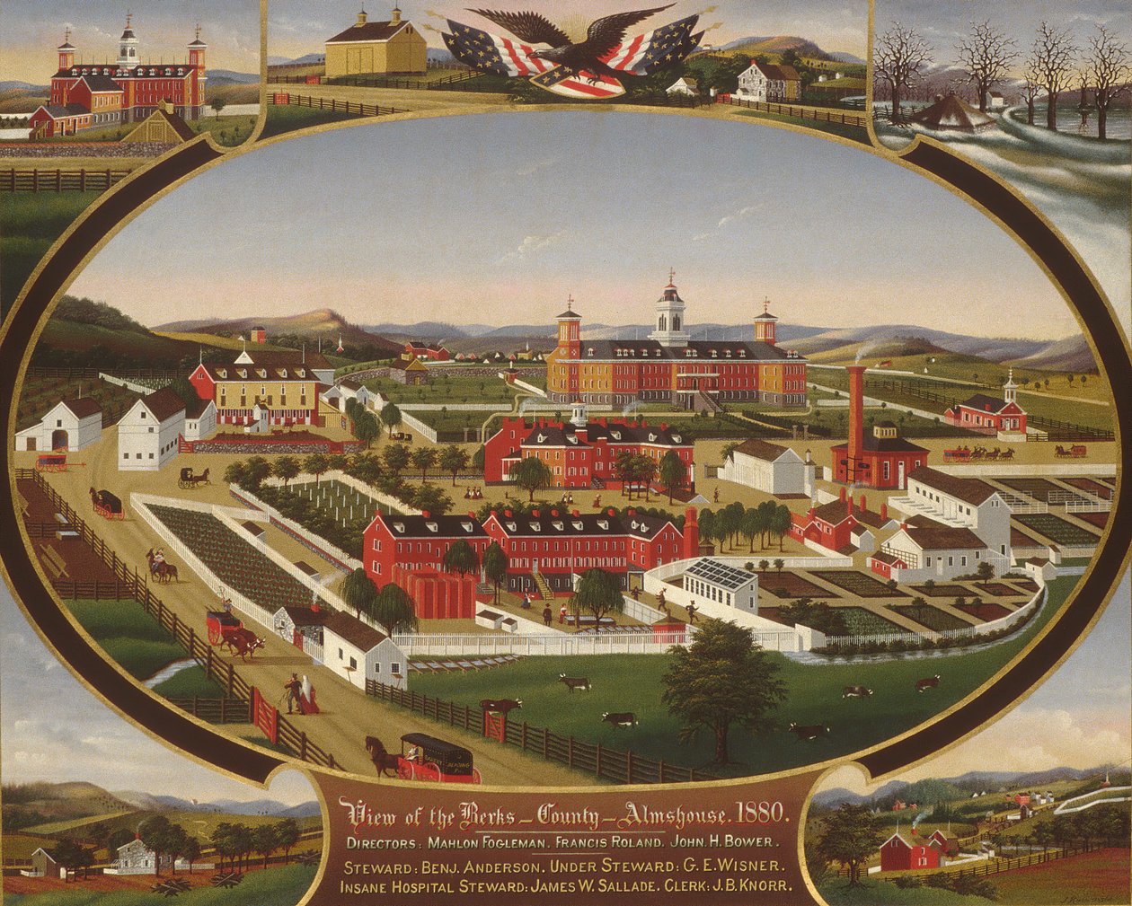 Berks County Armenhaus, 1880 von John Rasmussen