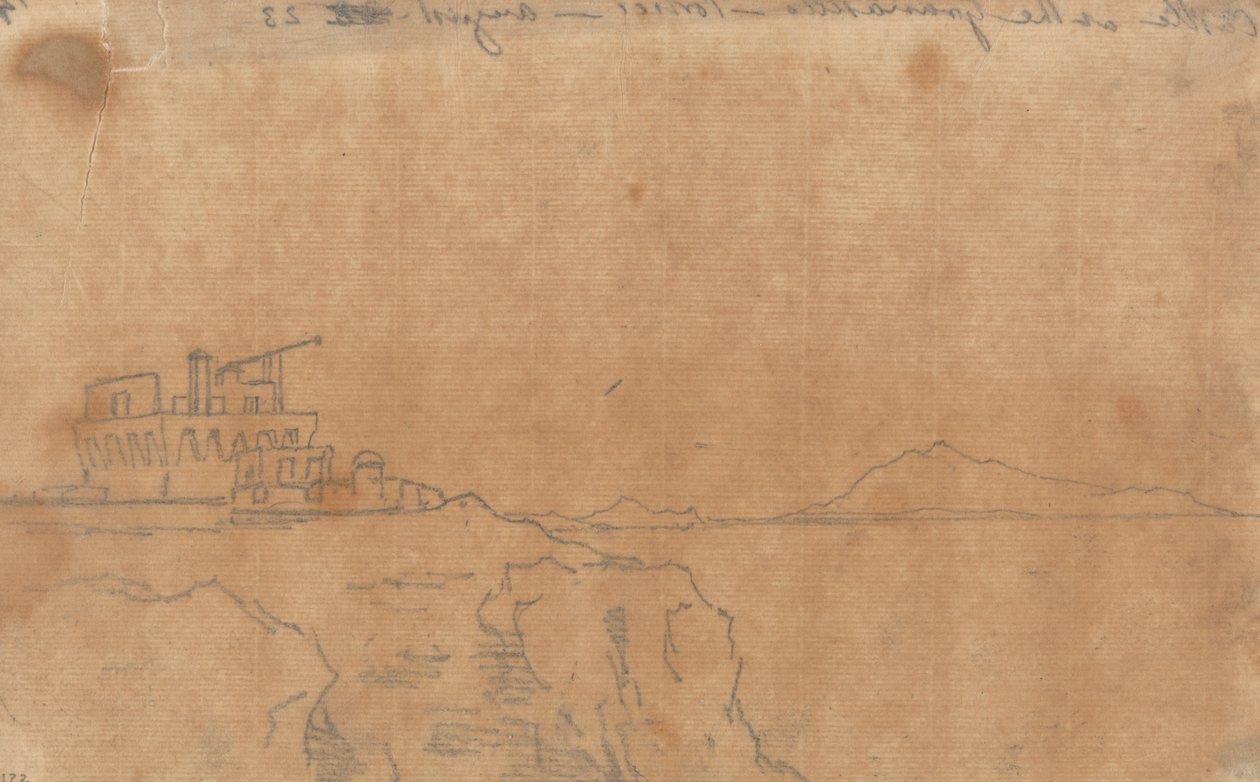 Burg am Granatello, Portici, 23. August von John Robert Cozens