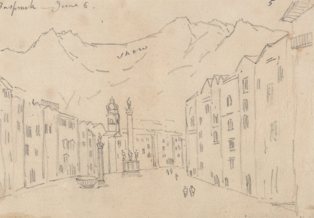 Innsbruck, 6. Juni von John Robert Cozens