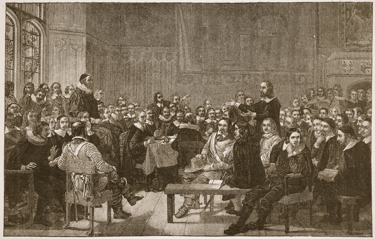Die Westminster-Versammlung der Theologen, Illustration aus 