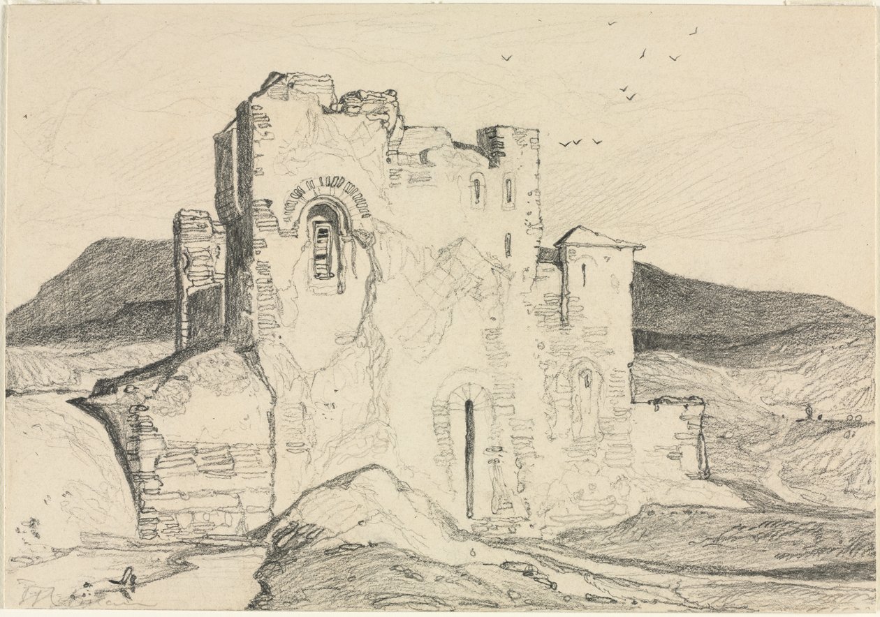 Ein Schloss in der Normandie von John Sell Cotman