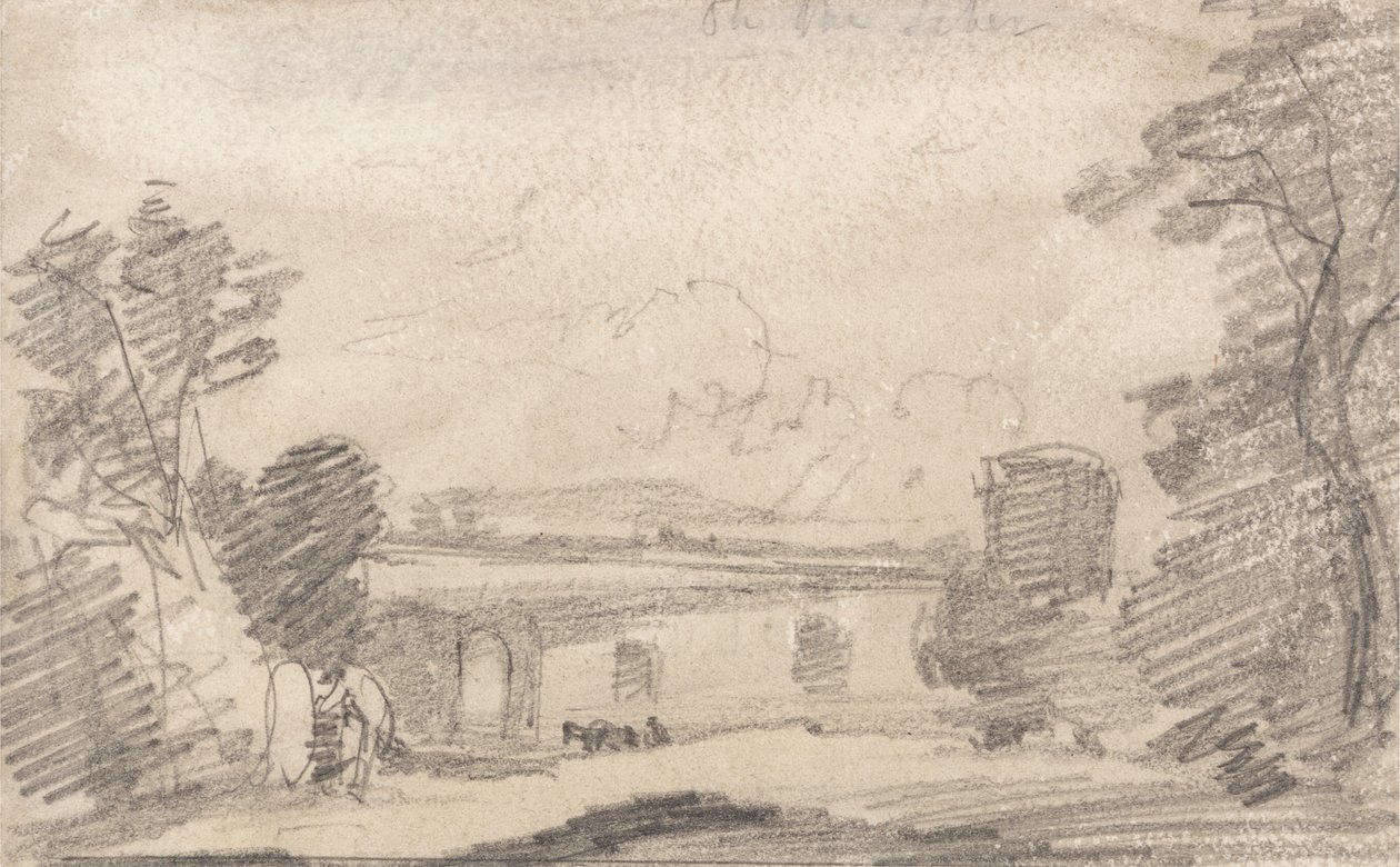 Brücke und Ruine, nach Richard Wilson; Am Tiber von John Sell Cotman