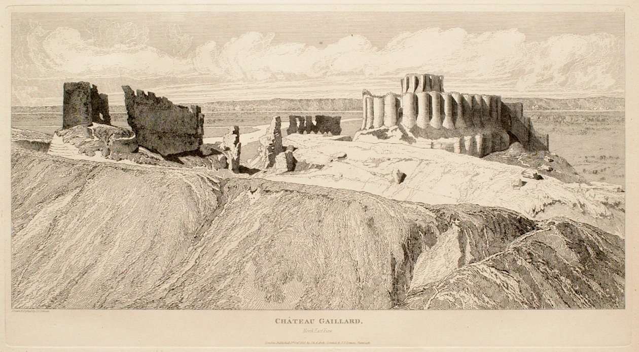 Château Gaillard (Nordostansicht) von John Sell Cotman