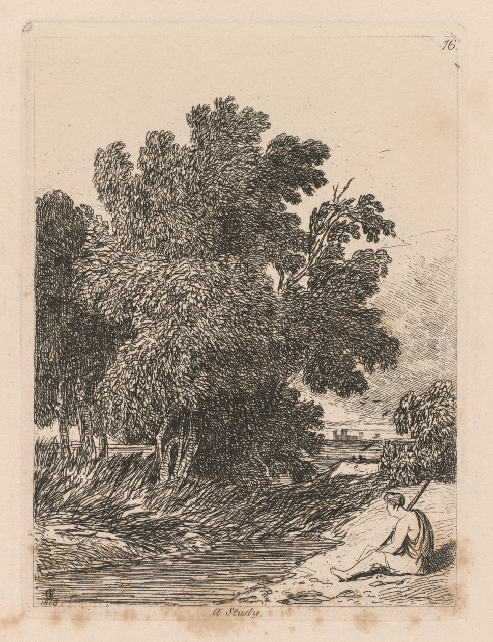Liber Studiorum: Tafel 16, Eine Studie von John Sell Cotman