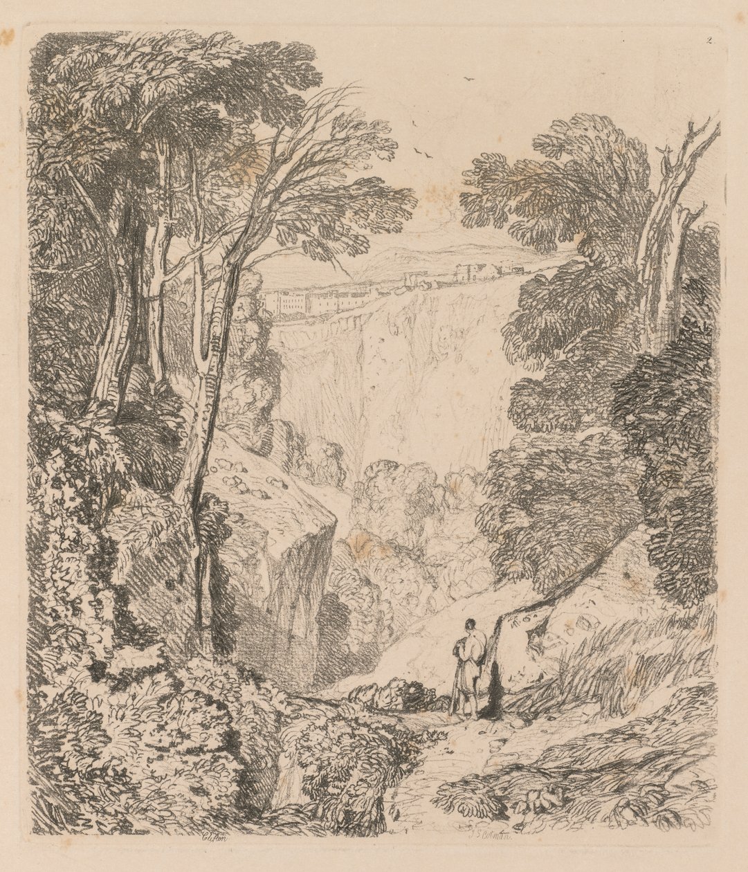Liber Studiorum: Tafel 2, Blick auf Clifton von John Sell Cotman