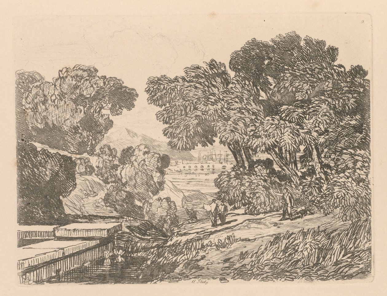 Liber Studiorum: Platte 9, Eine Studie von John Sell Cotman