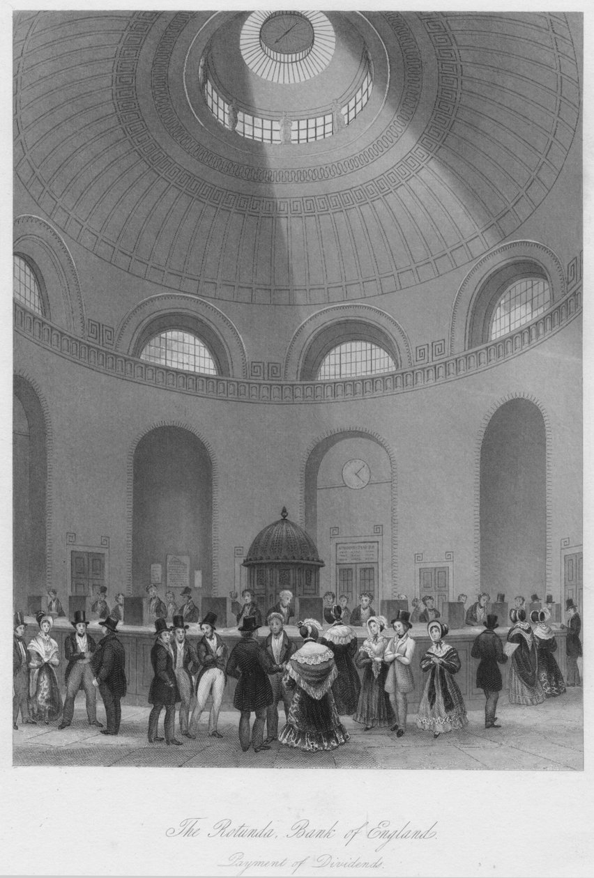Die Rotunde, Bank of England - Zahlung von Dividenden von John Shury