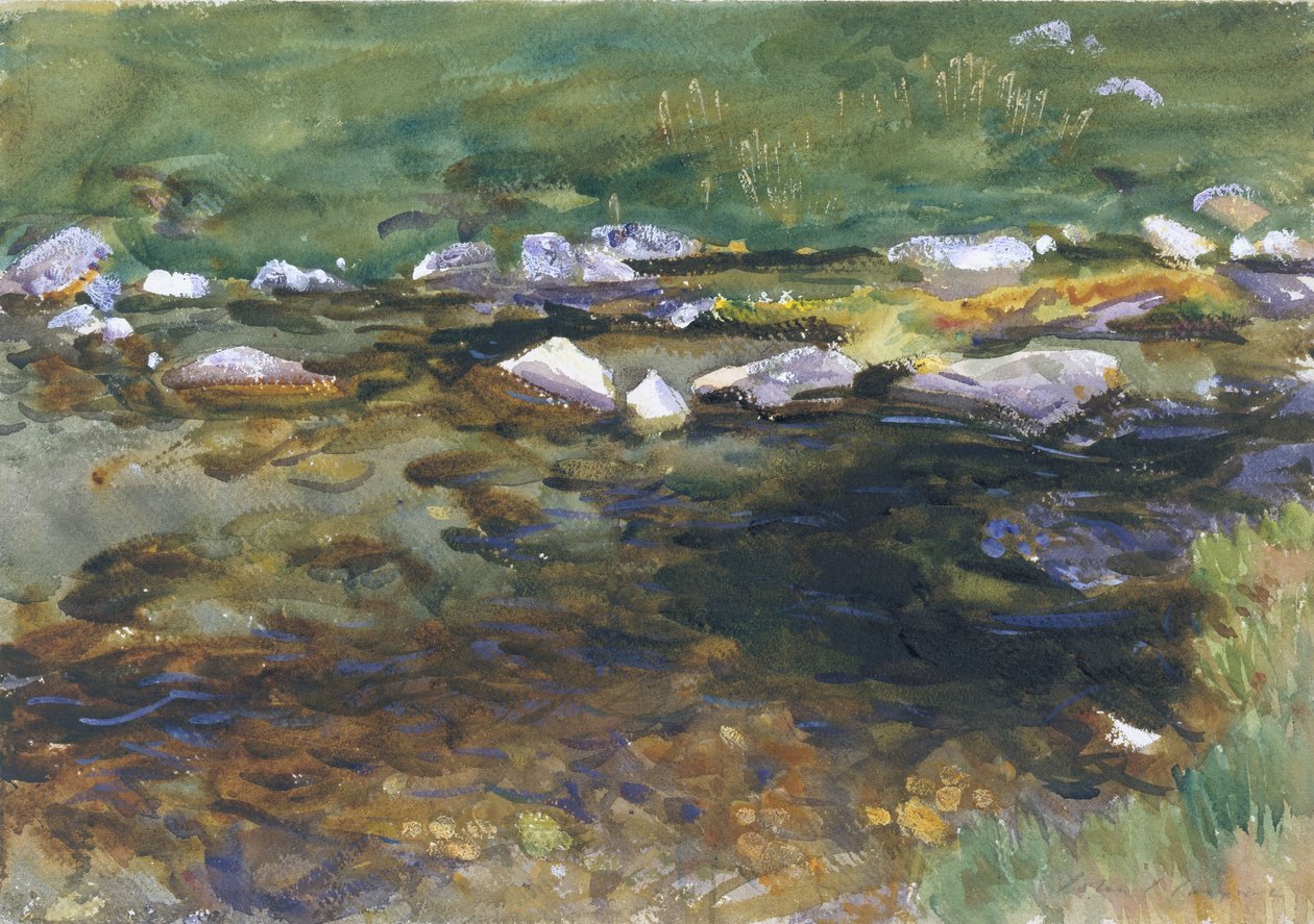 Bach und Wiese, ca. 1907 von John Singer Sargent