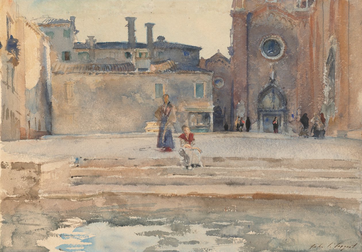 Campo dei Frari, Venedig, ca. 1880 von John Singer Sargent