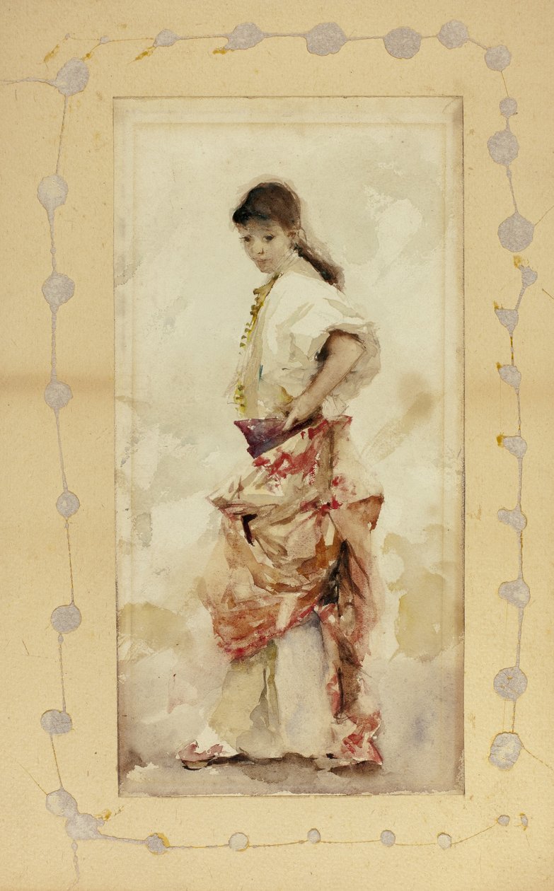 Mädchen im spanischen Kostüm, vor 1880 von John Singer Sargent