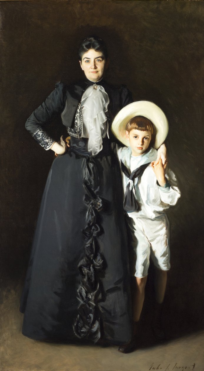Porträt von Mrs. Edward L. Davis und ihrem Sohn, Livingston Davis von John Singer Sargent