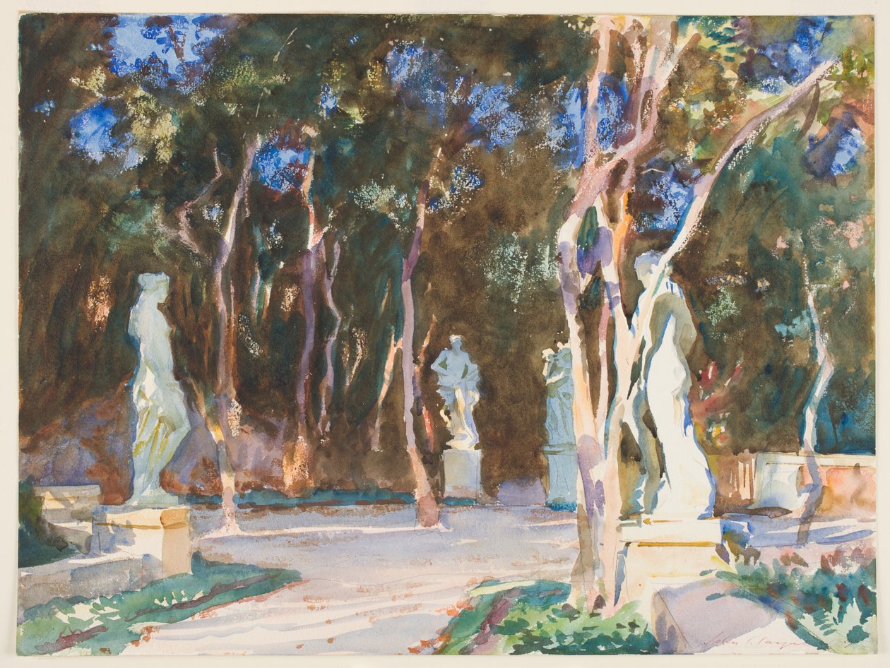 Schattige Pfade, Vizcaya von John Singer Sargent