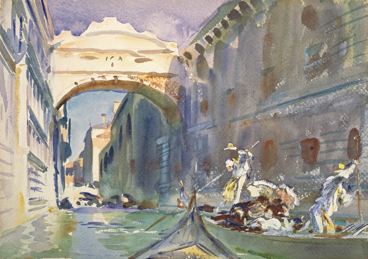 Die Seufzerbrücke, ca. 1905-08 von John Singer Sargent