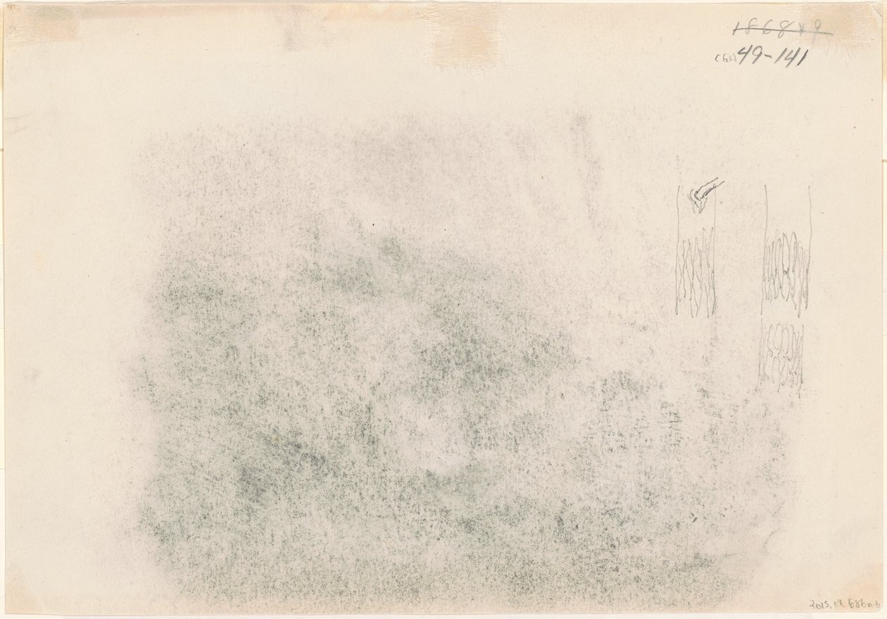 Baumstämme [verso], 1868-1869 von John Singer Sargent