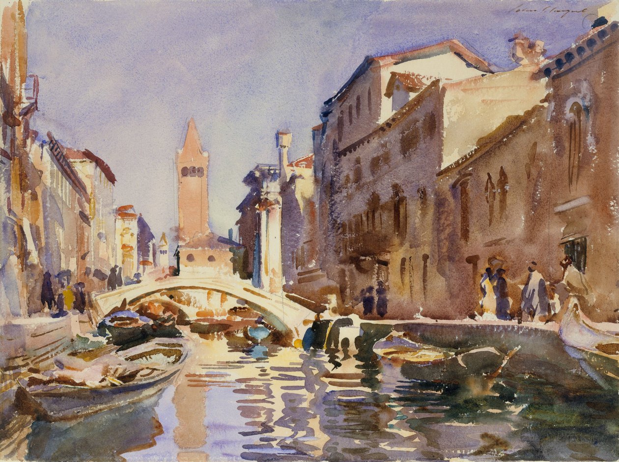 Venezianischer Kanal, 1913 von John Singer Sargent