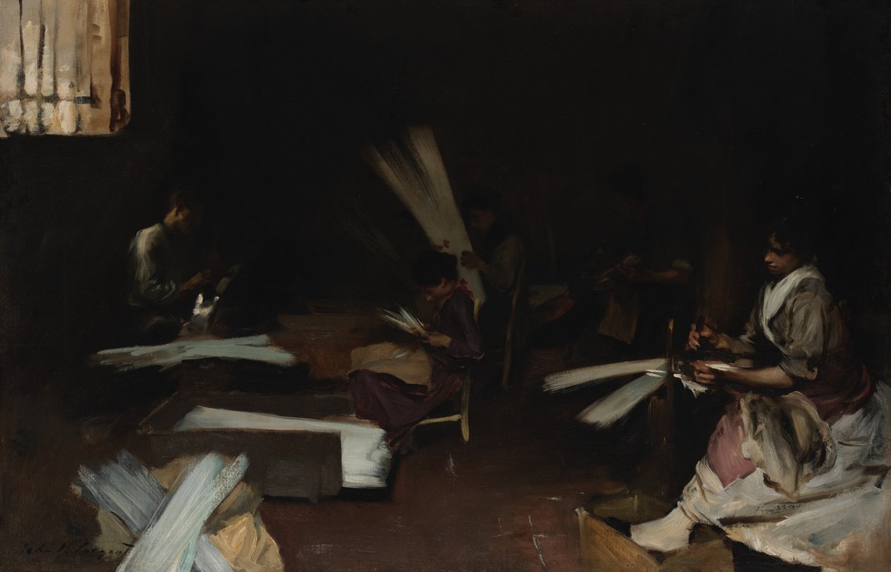 Venezianische Glasarbeiter von John Singer Sargent