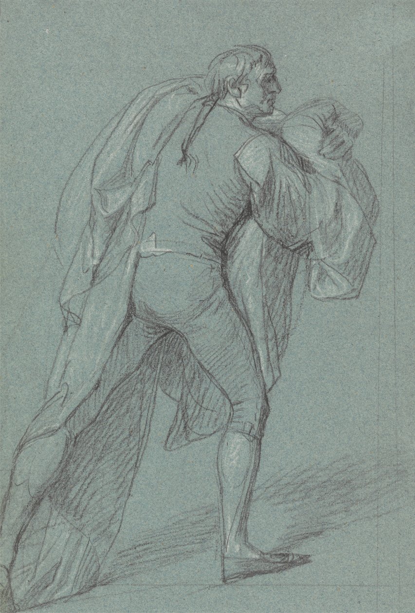 Figurenstudie für das Gemälde des Sieges von Lord Duncan: Studie für Matrose, der die niederländische Flagge trägt von John Singleton Copley