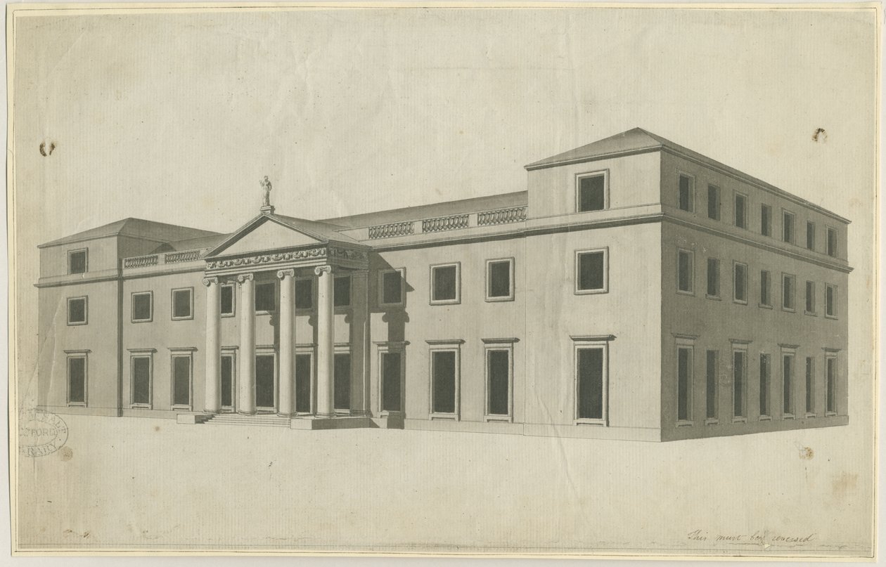 Chillington Hall von John Soane: hochwertiger Kunstdruck