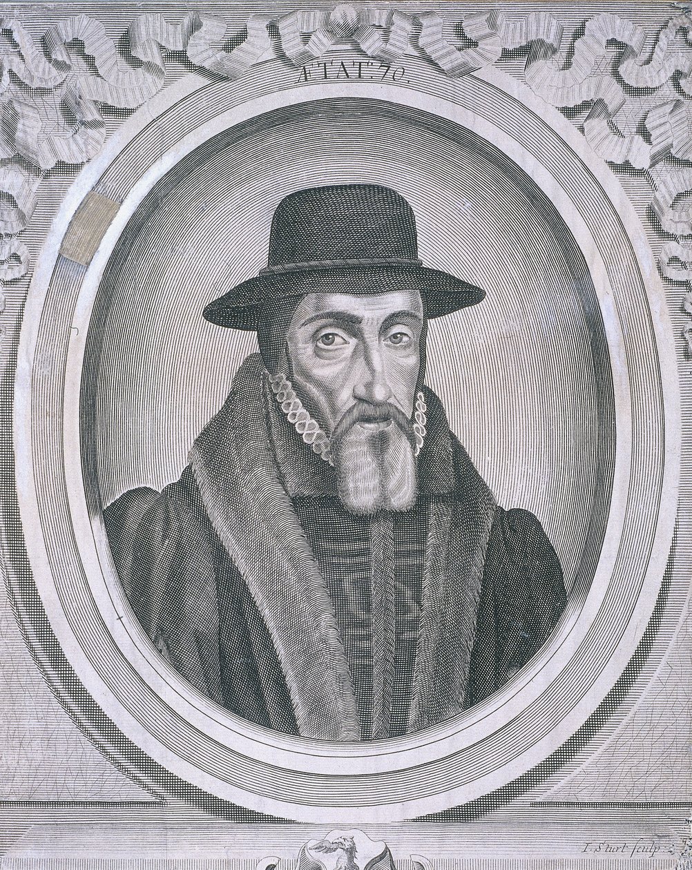 Ovales Porträt von John Foxe, ca. 1570, ca. 1700 von John Sturt