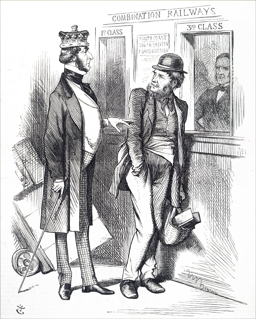 Die steigenden Bahnpreise von John Tenniel