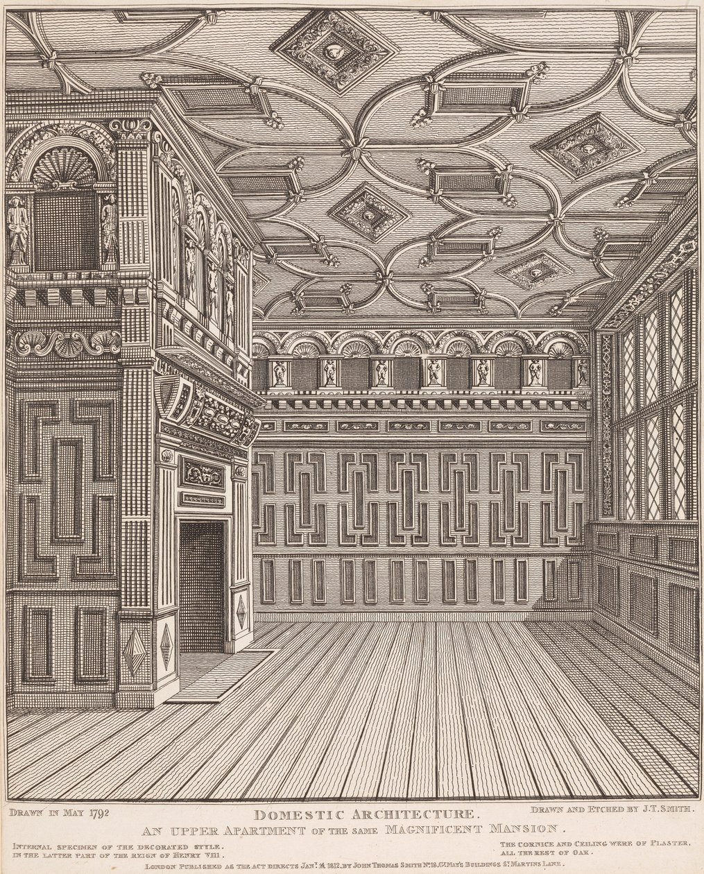 Wohnarchitektur, Ein Oberes Apartment desselben Prächtigen Herrenhauses von John Thomas Smith