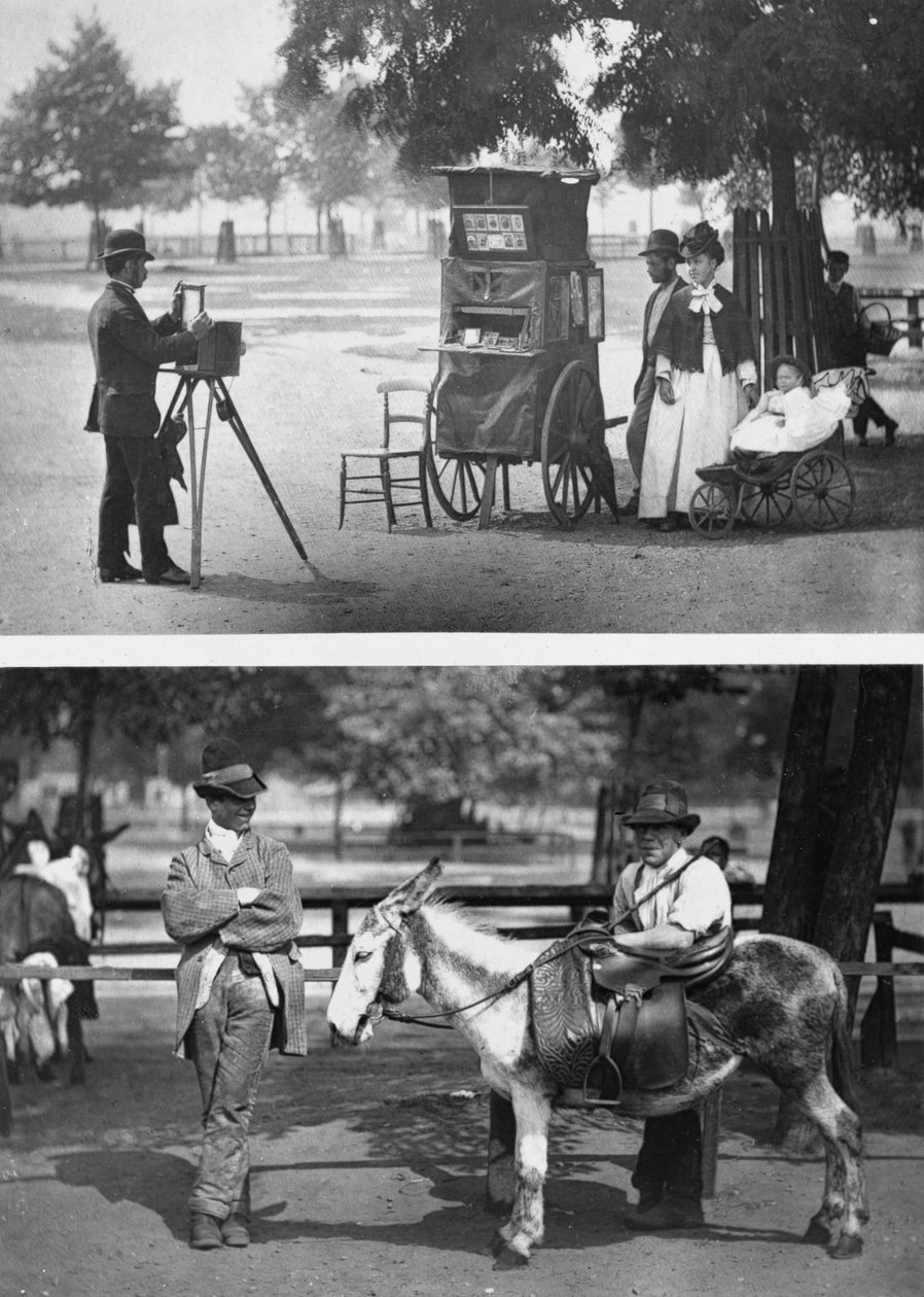 Fotografie auf dem Common und Warten auf Miete, 1876-77 von John Thomson