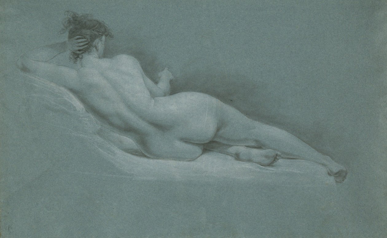 Liegender Akt, Rückenansicht von John Trumbull