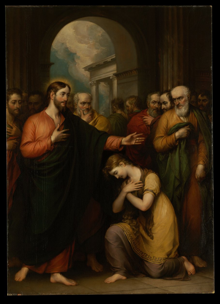 Die Ehebrecherin von John Trumbull