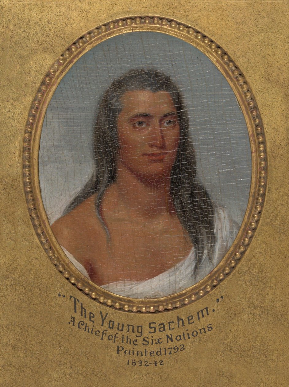 Der junge Sachem, ein Häuptling der Sechs Nationen von John Trumbull