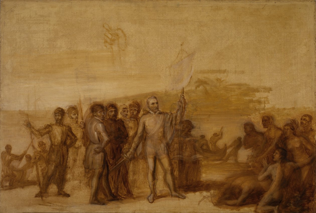 Die Landung von Kolumbus von John Vanderlyn
