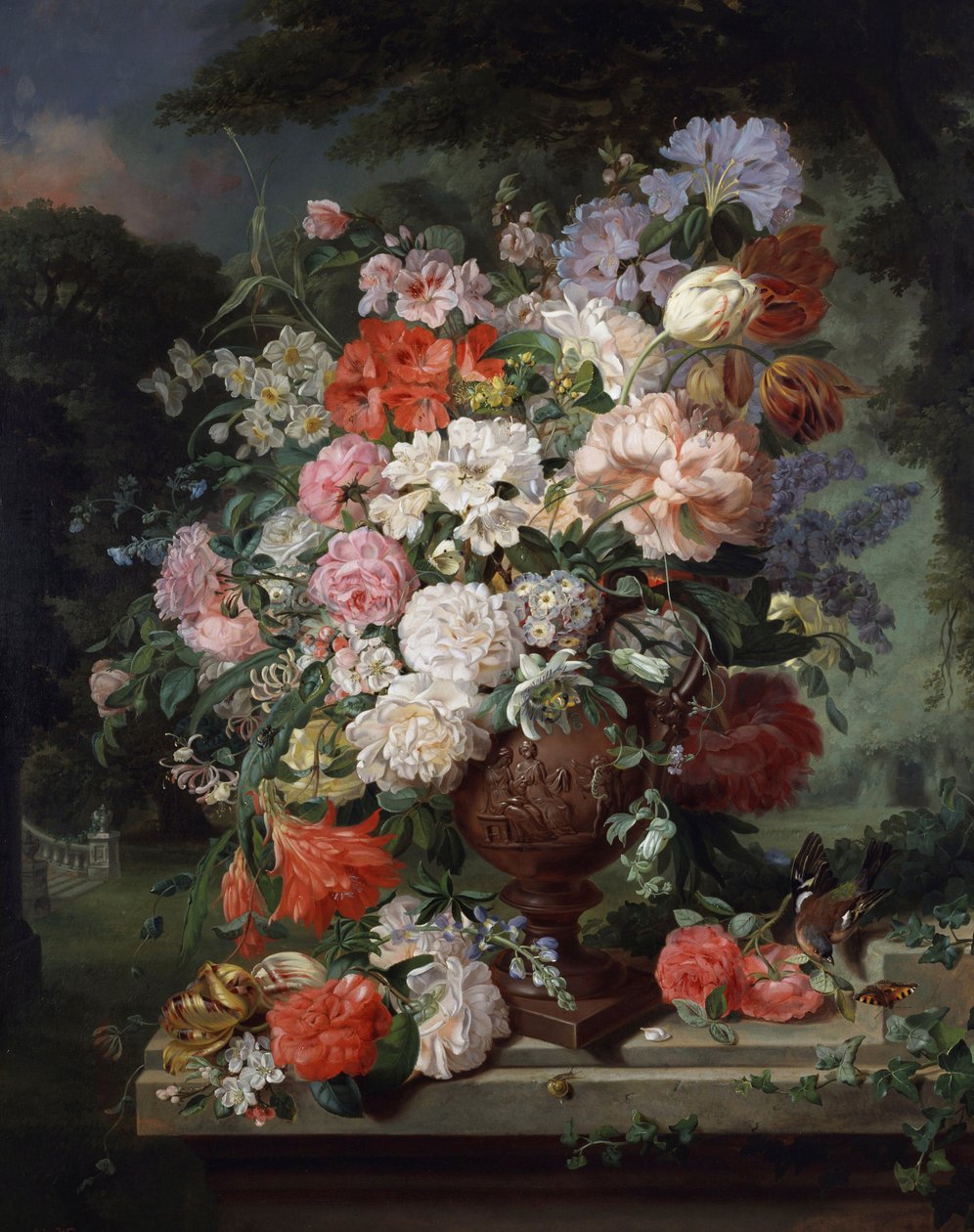 Stillleben mit Blumen von John Wainewright
