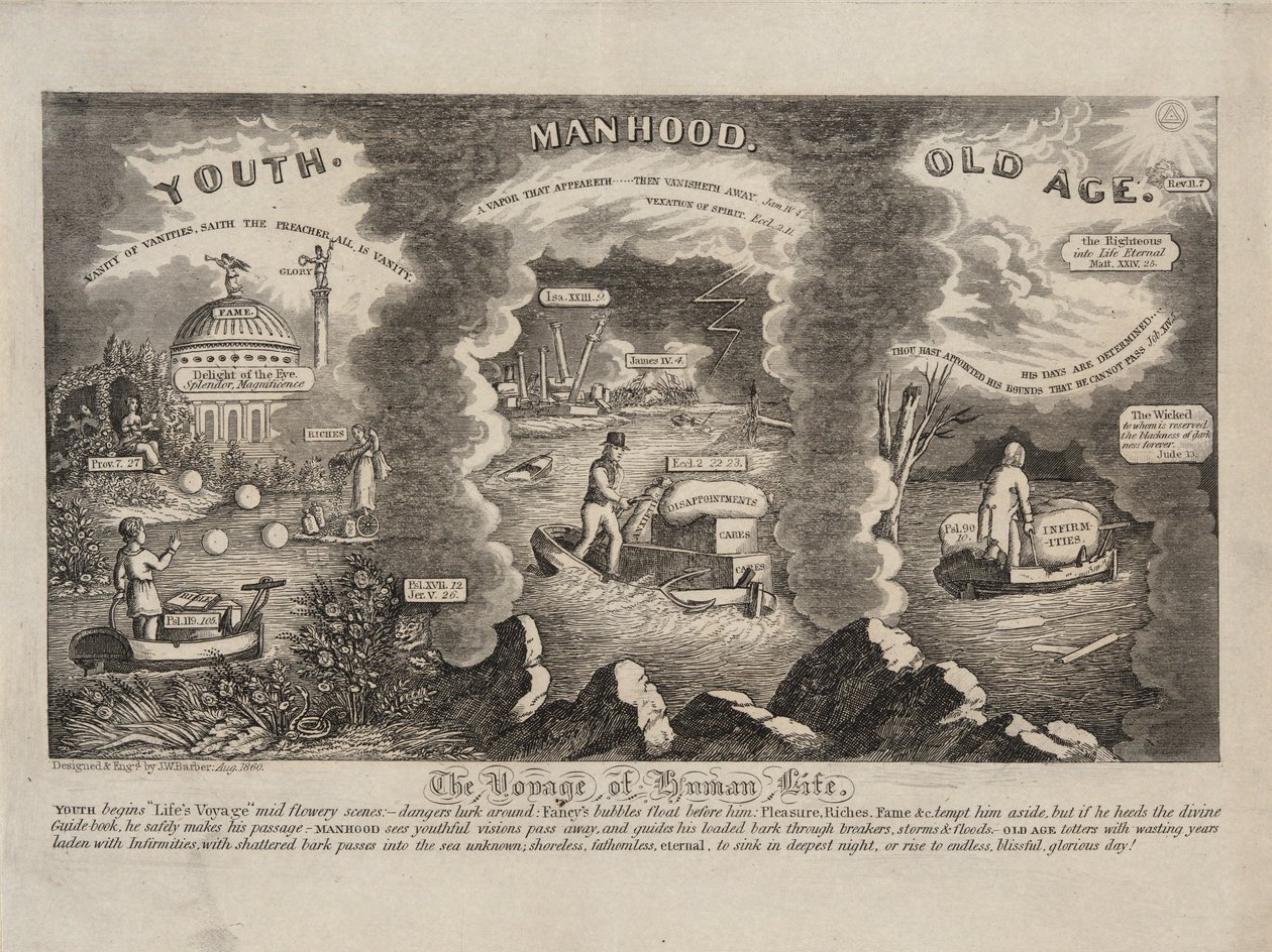 Die Reise des menschlichen Lebens von John Warner Barber