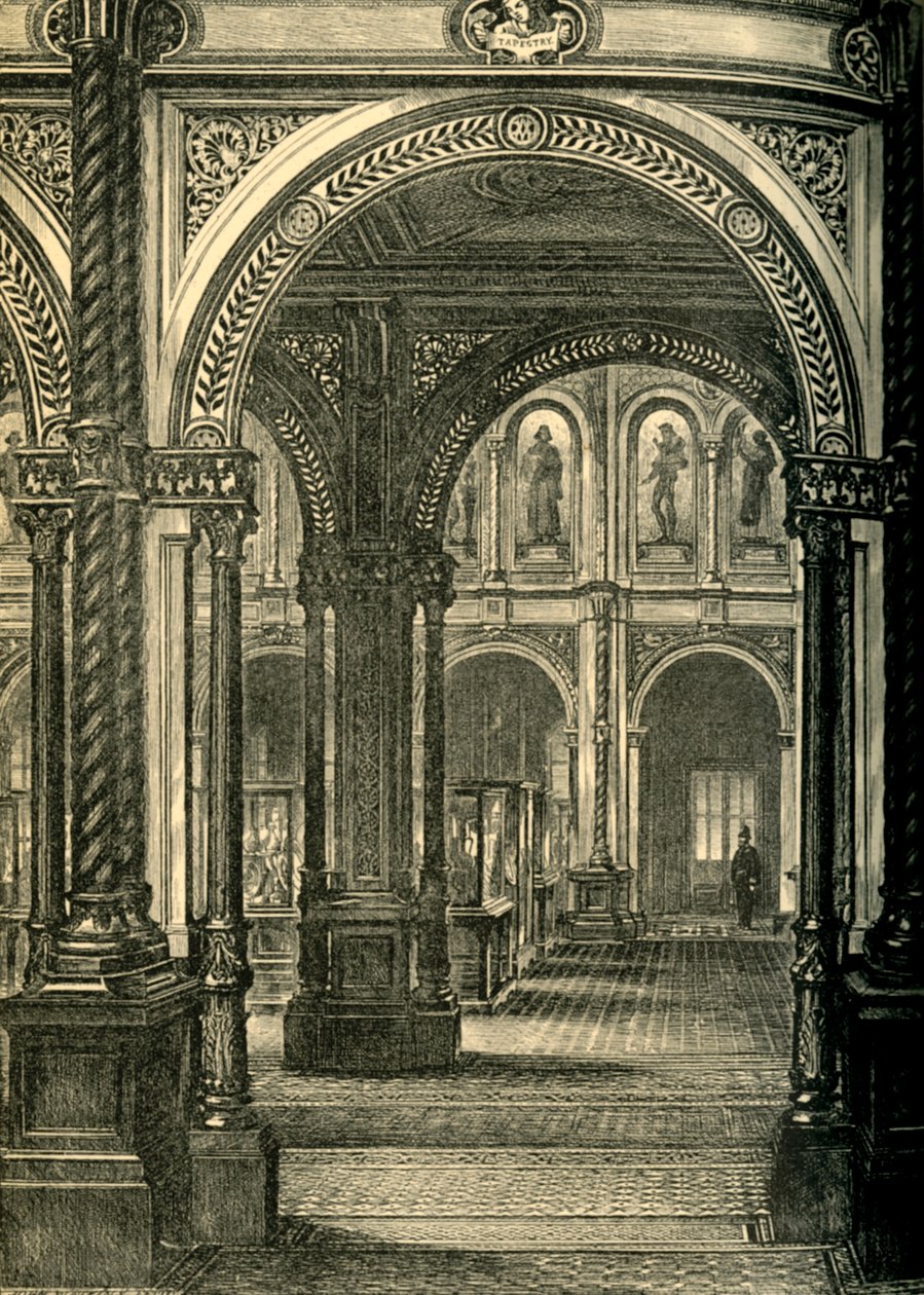 Central oder Loan Court, South Kensington Museum, um 1860er, 1881 von John Watkins