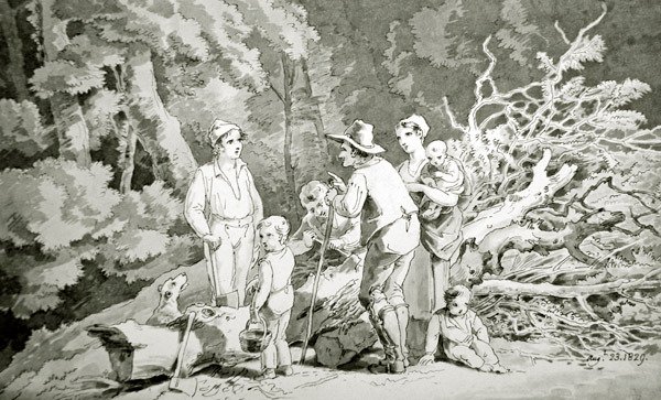 Die Familie des Holzfällers von John White Abbot