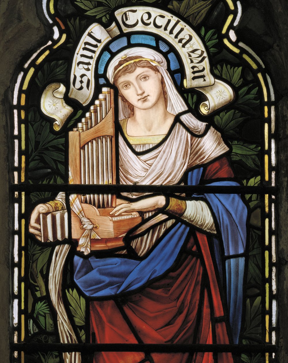 St. Cäcilia, Lady Chapel Fenster, ca. 1885 von John William Brown
