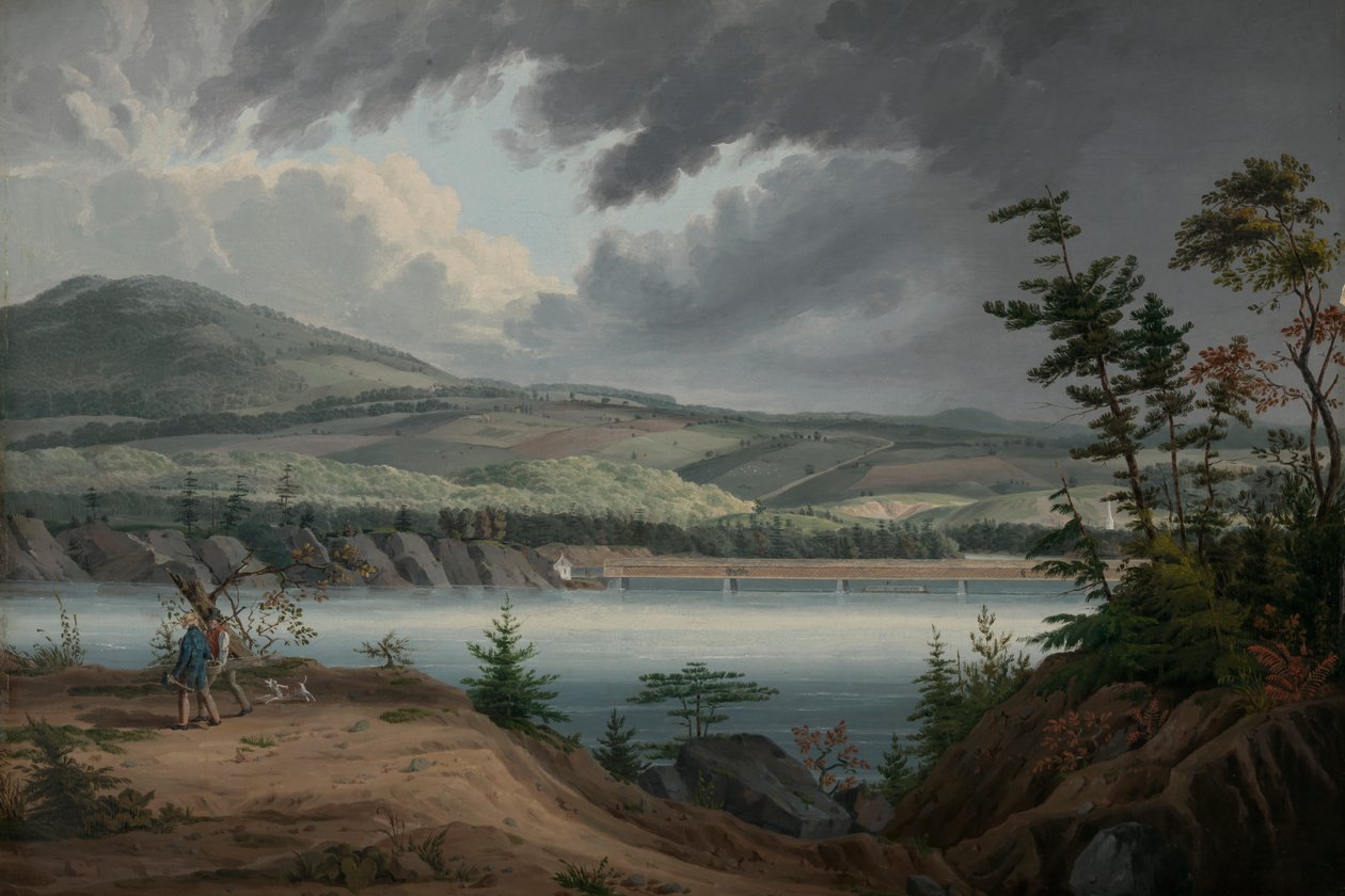 Blick auf Cohoes, ca. 1820 von John William Hill