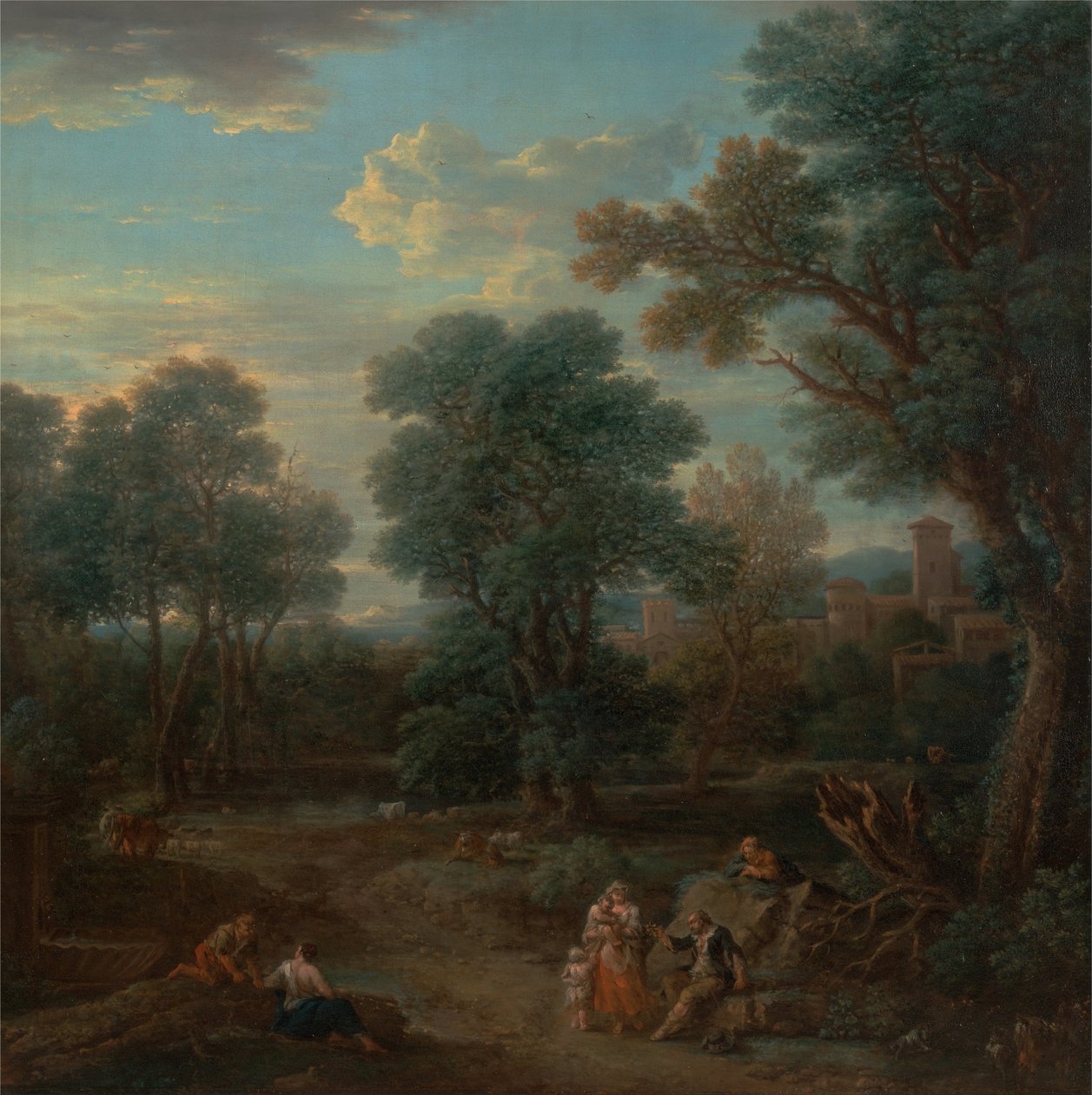 Klassische Landschaft: Morgen von John Wootton