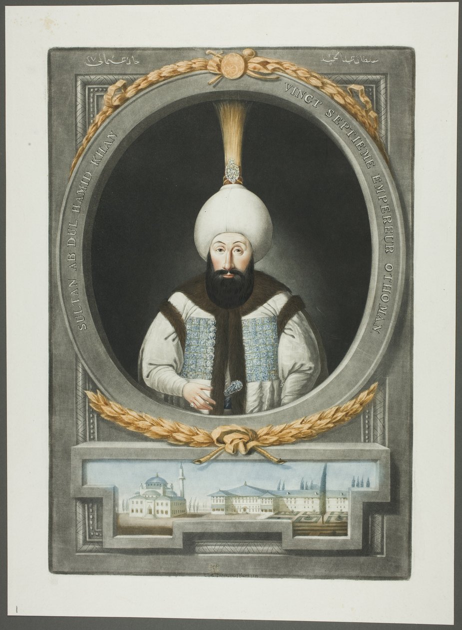 Abdul Hamid Khan, aus Porträts der Kaiser der Türkei von John Young