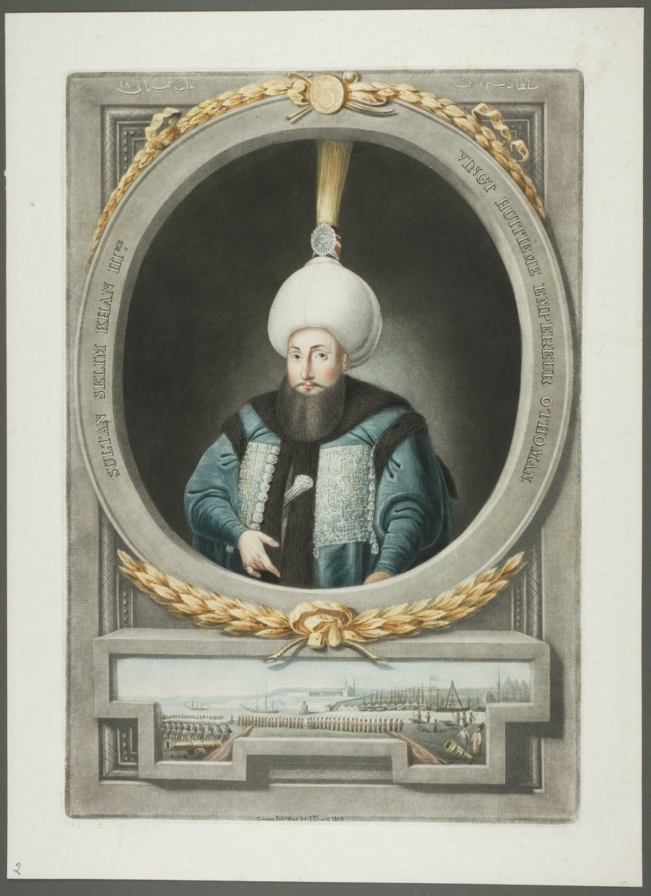 Selim Kahn III, aus Porträts der Kaiser der Türkei von John Young