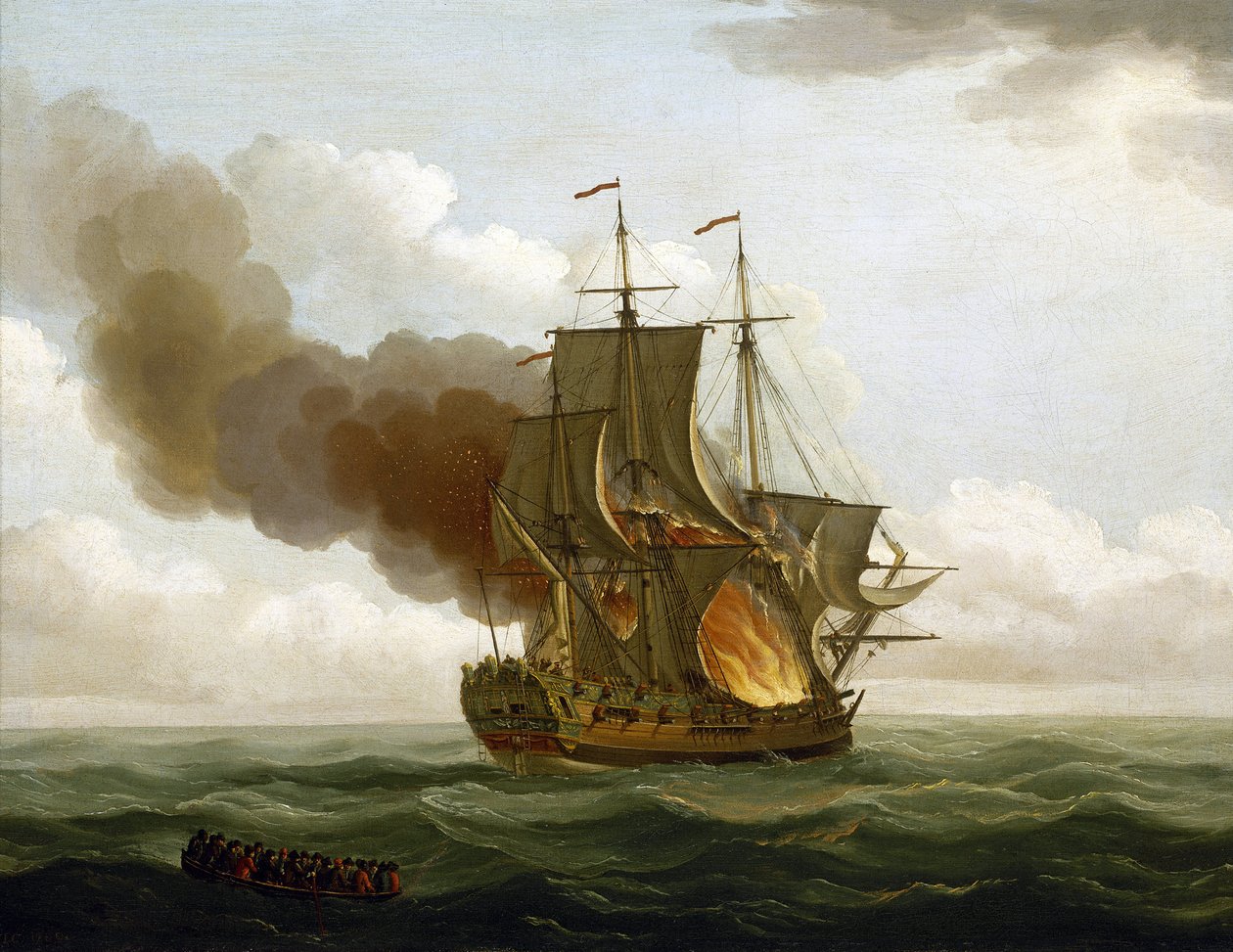 Das Feuer an Bord der Galerie 