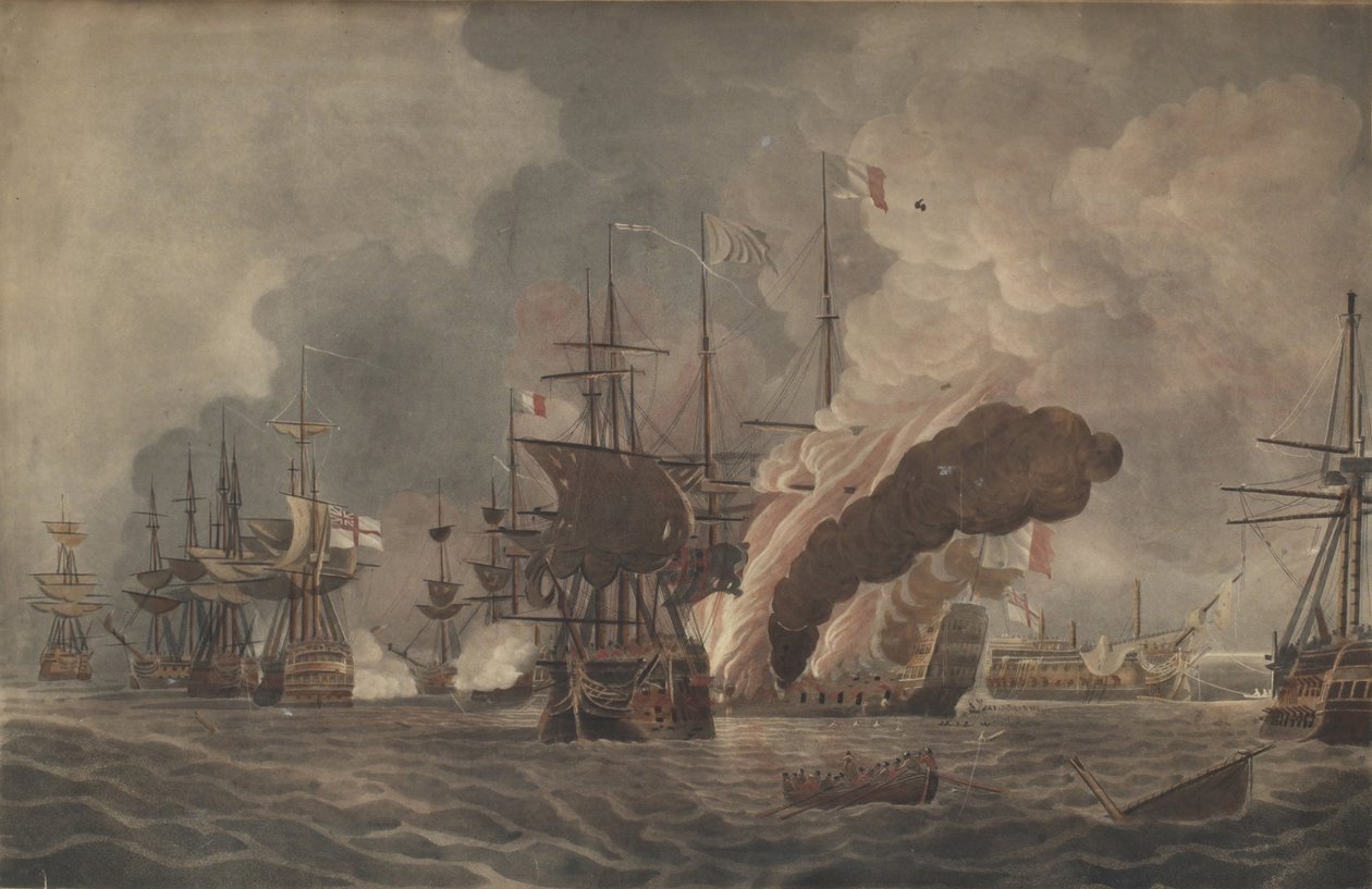 Die Schlacht am Nil von John william Edy