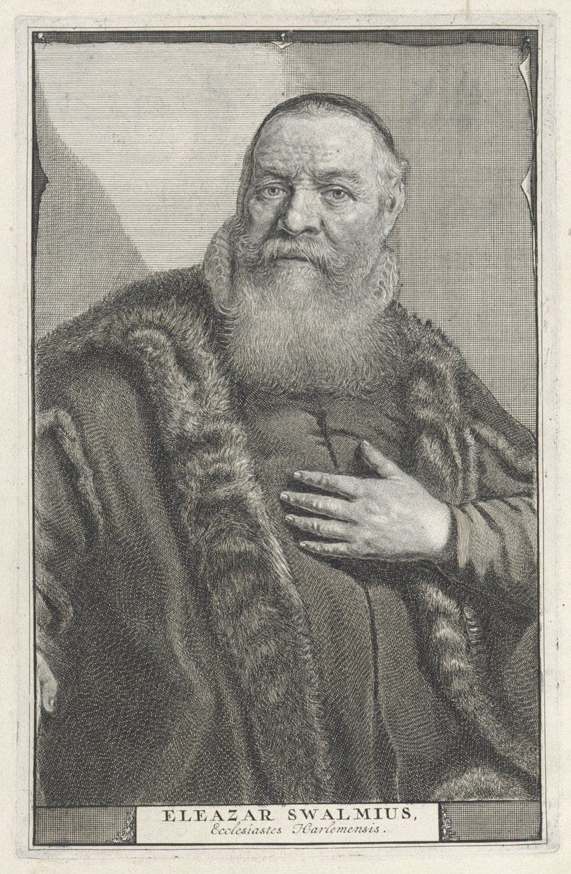 Porträt von Eleazar Swalmius von Jonas Suyderhoef