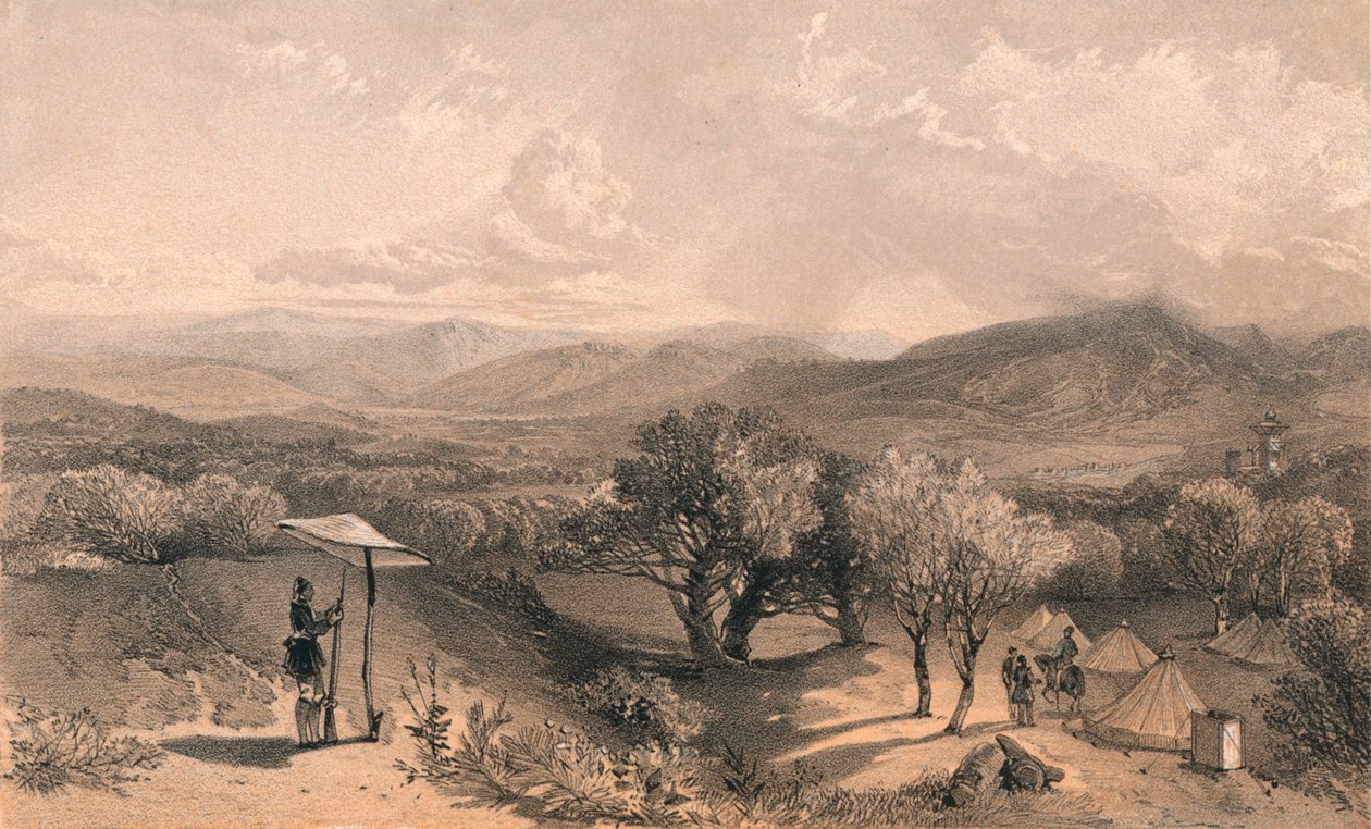 Das Tal von Baidar, von der Rückseite der Petroski-Villa, Blick nach Osten, 1856 von Jonathan Needham