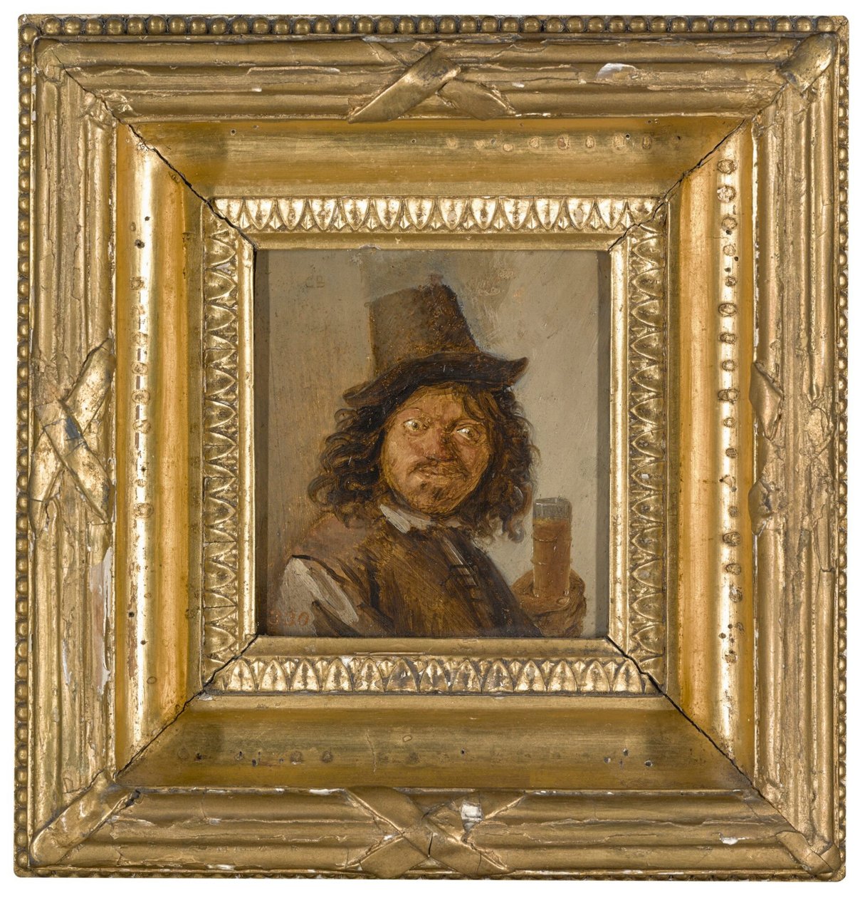 Porträt eines Mannes mit einem Getränk von Joos van Craesbeeck