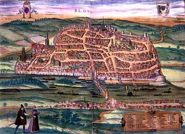 Karte von Blois, aus 