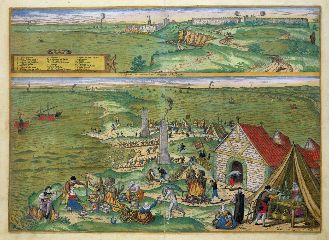 Karte von Cadiz, aus 