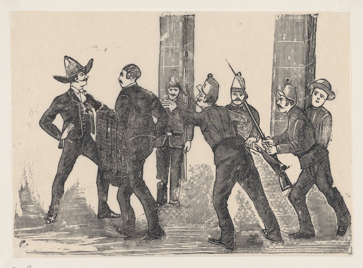 Hinrichtung von Jesus Bruno Martinez, 1892 von José Guadalupe Posada